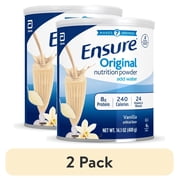 2 pack Ensure Original Vanilla Nutrition Powder, Protein Powder, 14.1 oz