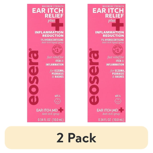 (2 pack) Eosera Ear Itch MD Plus Anti-Itch Ear Drops with 1% ...
