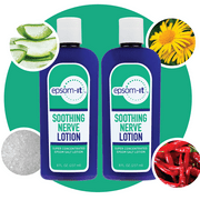 2 pack Epsom-It Soothing Nerve Lotion Epsom Salt Magnesium Lotion with Capsaicin & Arnica 8.0 oz