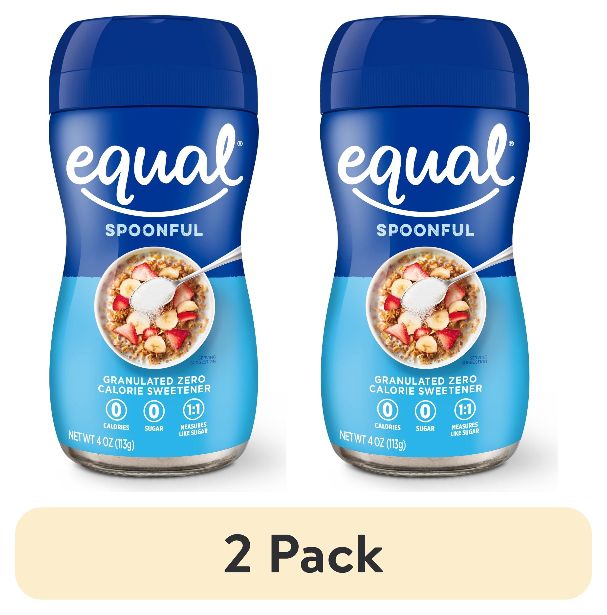(2 pack) Equal Spoonful, Sugar Substitute, Sugar Free Sweetener, 4 oz