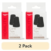 (2 pack) Equate 3/4" Rubber Cane Tips, 2 Count