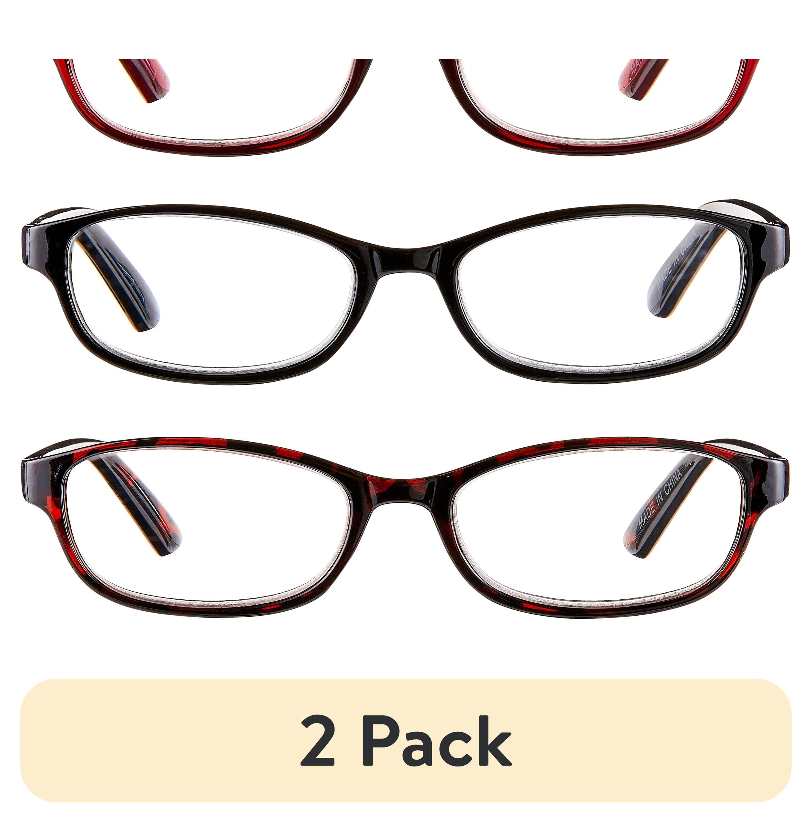 (2 pack) Equate 3-pack Women's Rectangular Reading Glasses Ts-2012, +2.50