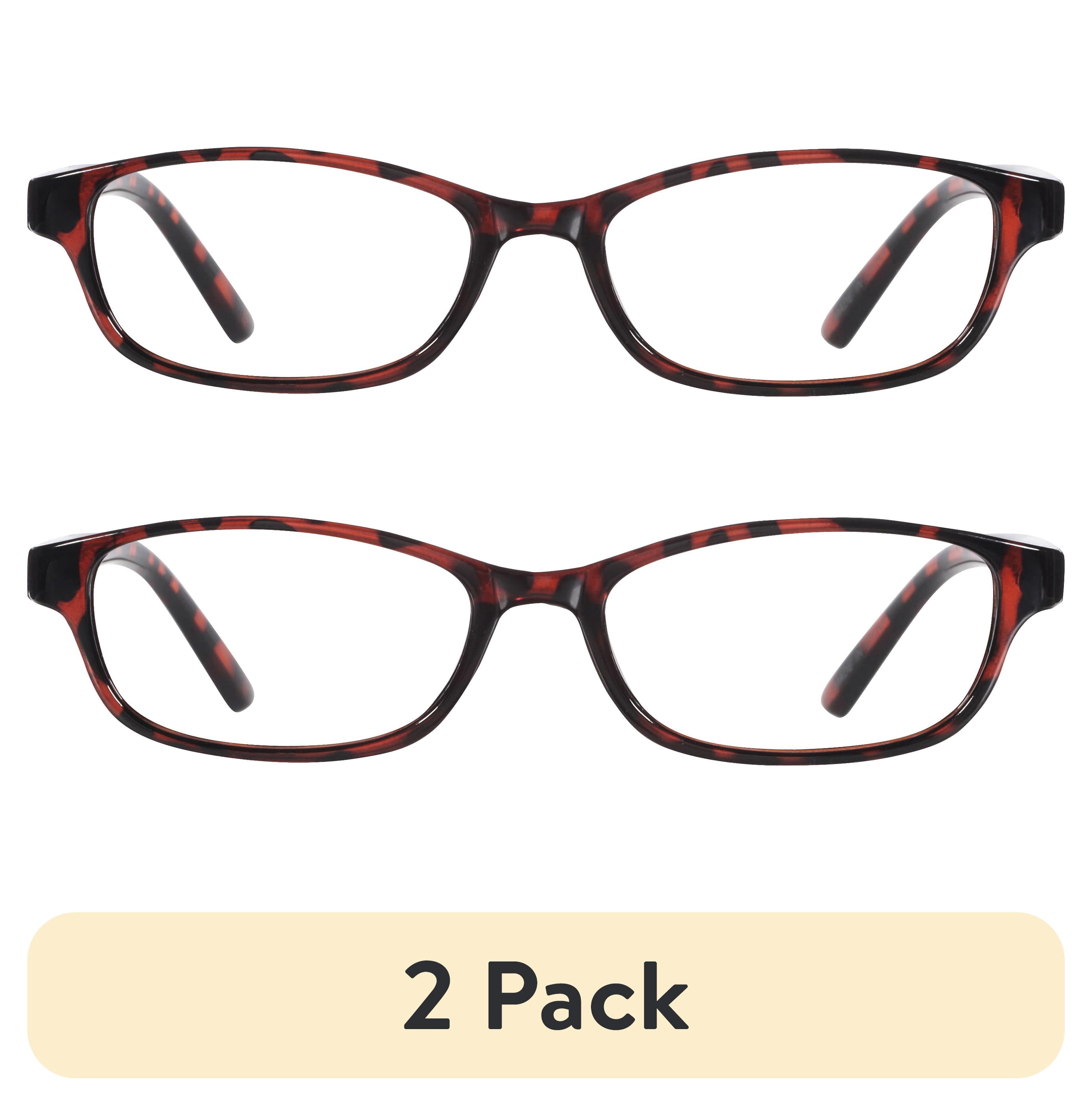 (2 pack) Equate 3-pack Women's Rectangular Reading Glasses Ts-2012, +1.50
