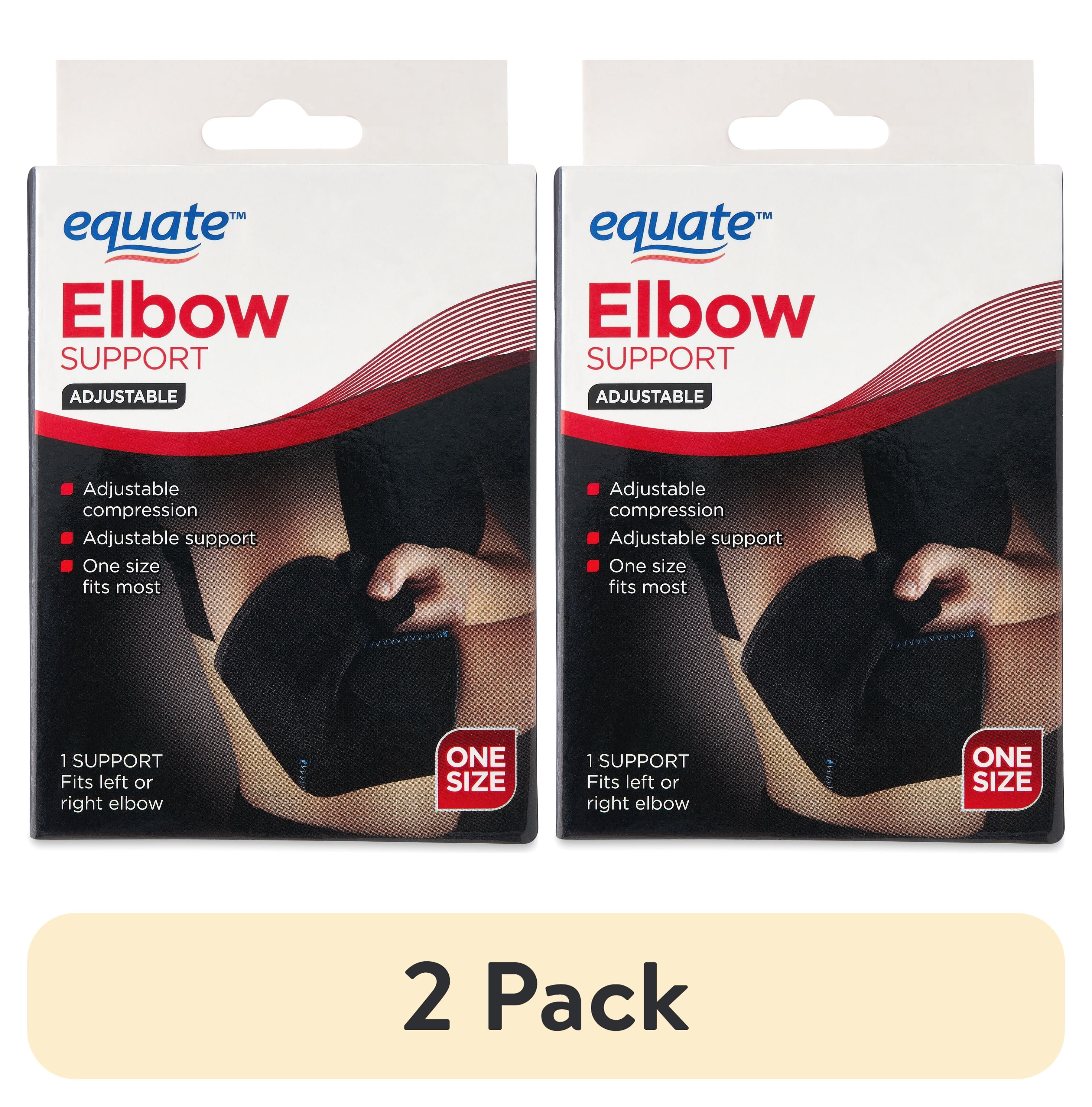 (2 pack) Equate Adjustable One Size Elbow Support