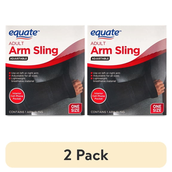 (2 pack) Equate Adult Adjustable Arm Sling