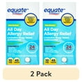 thumbnail image 1 of (2 pack) Equate Non-Drowsy All Day Allergy Relief Loratadine 10 mg Tablets Antihistamine, 45 Count, Compare to Claritin® 24 Hour Active Ingredient, 1 of 12