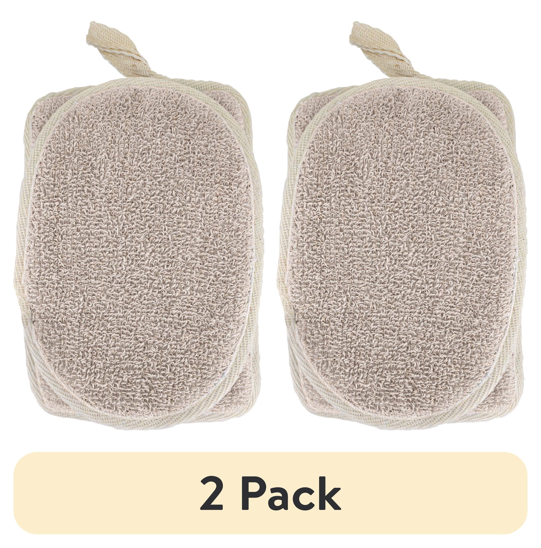 (2 pack) Face and Body Sponge Duo, 2 Pieces