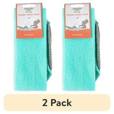 (2 pack) Equate Beauty Stretch Wash Cloth, Color May Vary