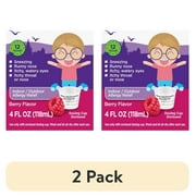 (2 pack) Equate Children’s 12-Hour Non Drowsy Fexofenadine Allergy Relief Oral Solution, 30 mg, Berry Flavor, 4 fl oz, Compare to Children's Allegra® Allergy Active Ingredient