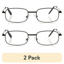 (1 pack) Equate Council Value 3-Pack Unisex Rectangular Reading Glasses,  1.50