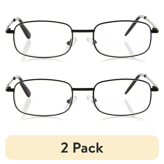 (1 pack) Equate Council Value 3-Pack Unisex Rectangular Reading Glasses, +1.50