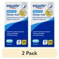 thumbnail interactive-video image 1 of (2 pack) Equate Nighttime Sleep-Aid Diphenhydramine HCl 25 mg Caplets, 100 Count, Compare to Simply Sleep® Active Ingredient, 1 of 10