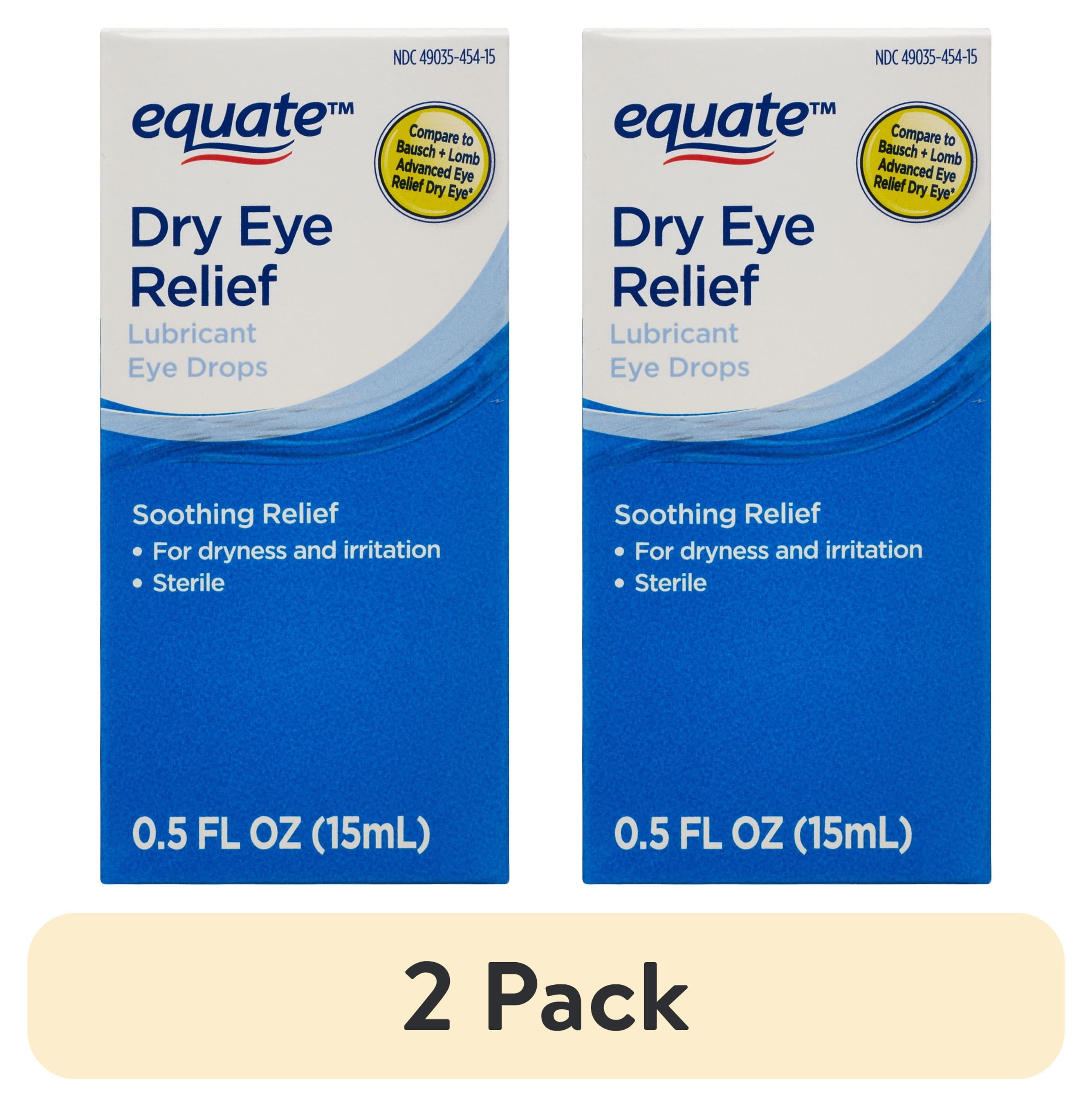 equate comfort gel lubricant eye drops Equate High Performance Lubricant Eye Drops, 0.5 fl. Oz., 2 Count main image 1