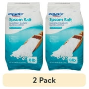 2 pack Equate Epsom Salt, Magnesium Sulfate, 128 oz 8lb, Unscented