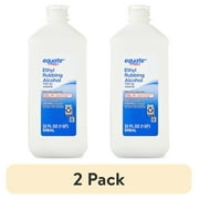 (2 pack) Equate 70% Ethyl Rubbing Alcohol Antiseptic, 32 fl oz