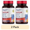 thumbnail interactive-video image 1 of (2 pack) Equate Extra Strength Krill Oil Dietary Supplement, 500 mg, 45 Count, Compare to MegaRed® Extra Strength, 1 of 14