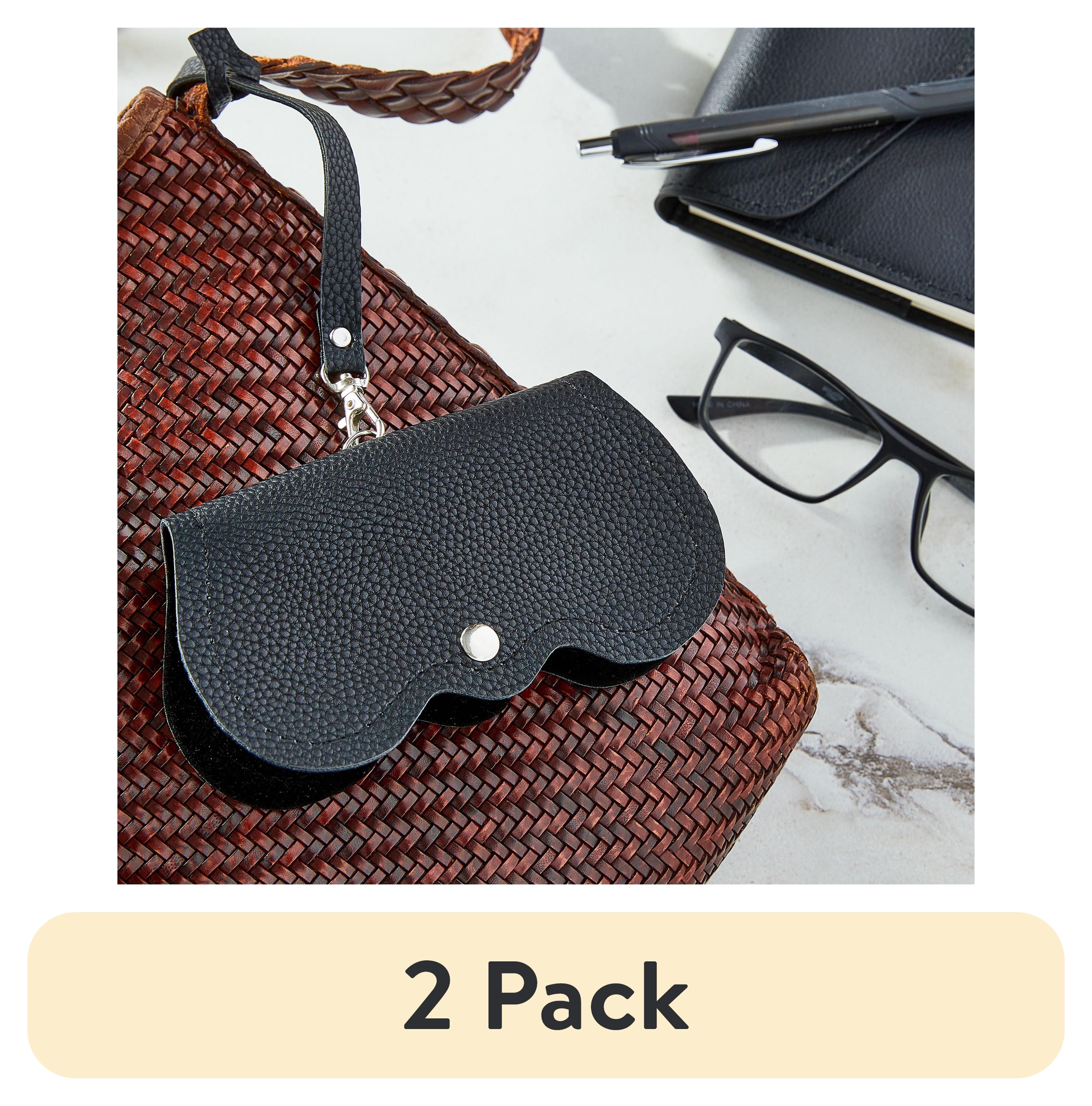(2 pack) Equate Eyeglass Holder with Strap, Black, 1 count