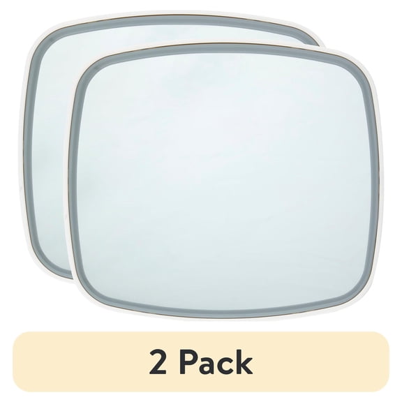 (2 pack) Equate Handheld Face Mirror, 1x, 3x, and 5x Magnification, White