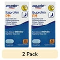 thumbnail interactive-video image 1 of (2 pack) Equate Ibuprofen PM Sleep Support and Pain Reliever Caplets, 20 Count, 1 of 8