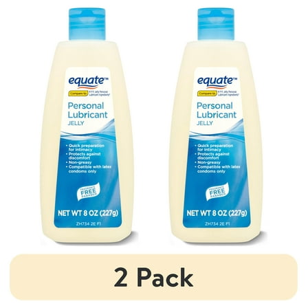 (2 pack) Equate Personal Lubricant Jelly, 8 oz, Compare to K-Y® Jelly Personal Lubricant Ingredients