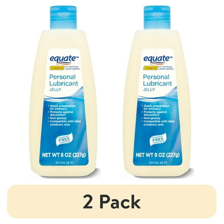 (2 pack) Equate Personal Lubricant Jelly, 8 oz, Compare to K-Y Jelly Personal Lubricant Ingredients