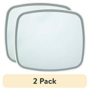 (2 pack) Equate Large Hand Face Mirror Also with 3X and 5X Magnification, White, Size 12.45" x 8.85" x 0.32", 1 Count
