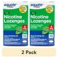 thumbnail interactive-video image 1 of (2 pack) Equate Mini Nicotine Lozenges 4 mg, Mint Flavor, 108 Count – Stop Smoking Aid, Compare to Nicorette®, 1 of 14
