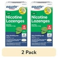 thumbnail image 1 of (2 pack) Equate Mini Nicotine Polacrilex Lozenges, Stop Smoking Aid, 4 mg, Mint Flavor, 27 Count, Compare to Nicorette® Mini Lozenge Active Ingredient, 1 of 14