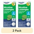 thumbnail image 1 of (2 pack) Equate Nicotine Lozenge 2 mg, Stop Smoking Aid, Mint Flavor, 24 Count, Compare to Nicorette® Lozenge Active Ingredient, 1 of 12