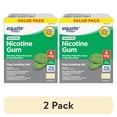 thumbnail image 1 of (2 pack) Equate Nicotine Gum 4 mg, Stop Smoking Aid, Mint Flavor, Uncoated, 170 Count, 1 of 9