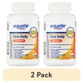 thumbnail image 1 of (2 pack) Equate One Daily Women's Multivitamin/Multimineral Supplement Tablets for Women's Health, 200 Count, Compare to One a Day® Women's, 1 of 11