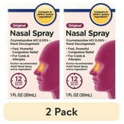 (2 pack) Equate Original 12 Hour Nasal Spray, Max Strength, 1 fl oz