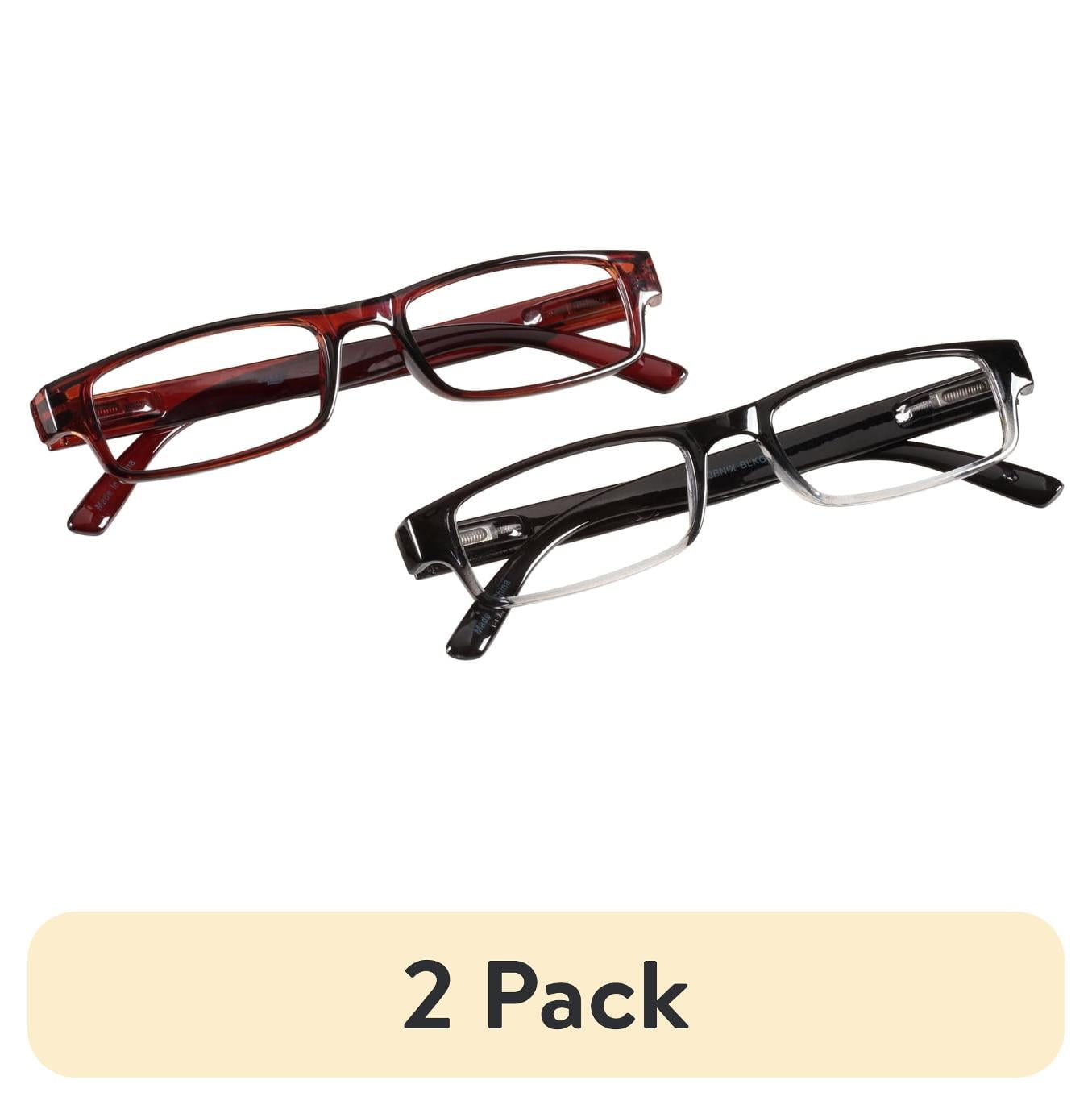 (2 pack) Equate Phoenix Value 2-Pack Unisex Rectangular Reading Glasses ...