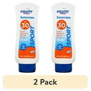 2 pack Equate Water-Resistant Paraben-Free Mineral Sunscreen Lotion With Homosalate, SPF 30, Unscented, 1 Count 1 Pack