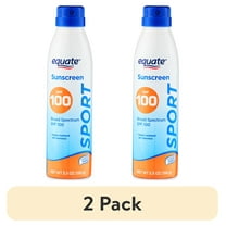 (2 pack) Equate Sport Broad Spectrum Sunscreen, SPF 100, 5.5 oz
