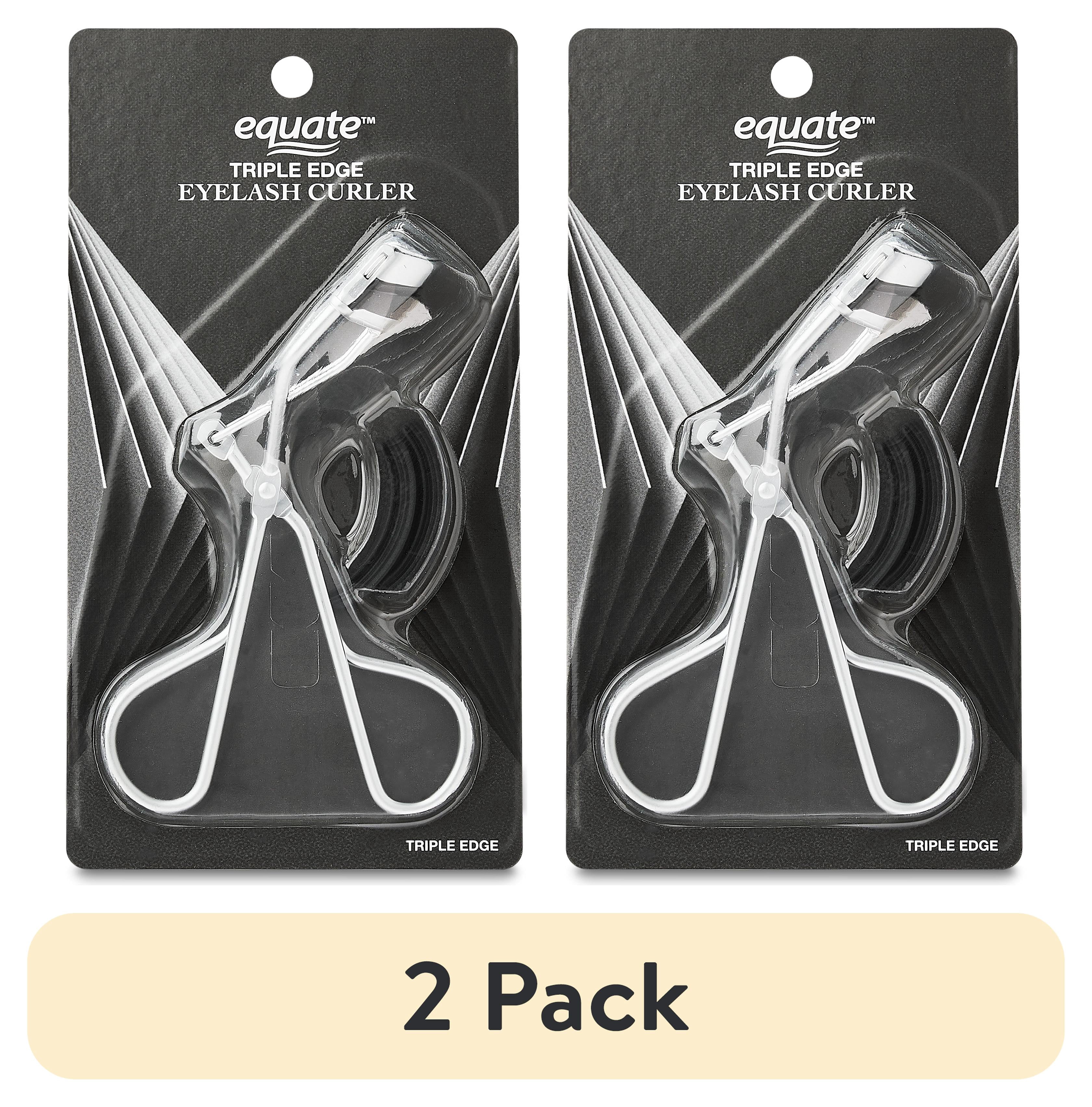 (2 pack) Equate Stainless Steel Triple-Edge Eyelash Curler, 1 Count