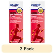 عبوتان من كريم تخفيف الألم Equate Ultra Strength، 4 أونصة، مقارنة بمكونات Bengay النشطة فائقة القوة