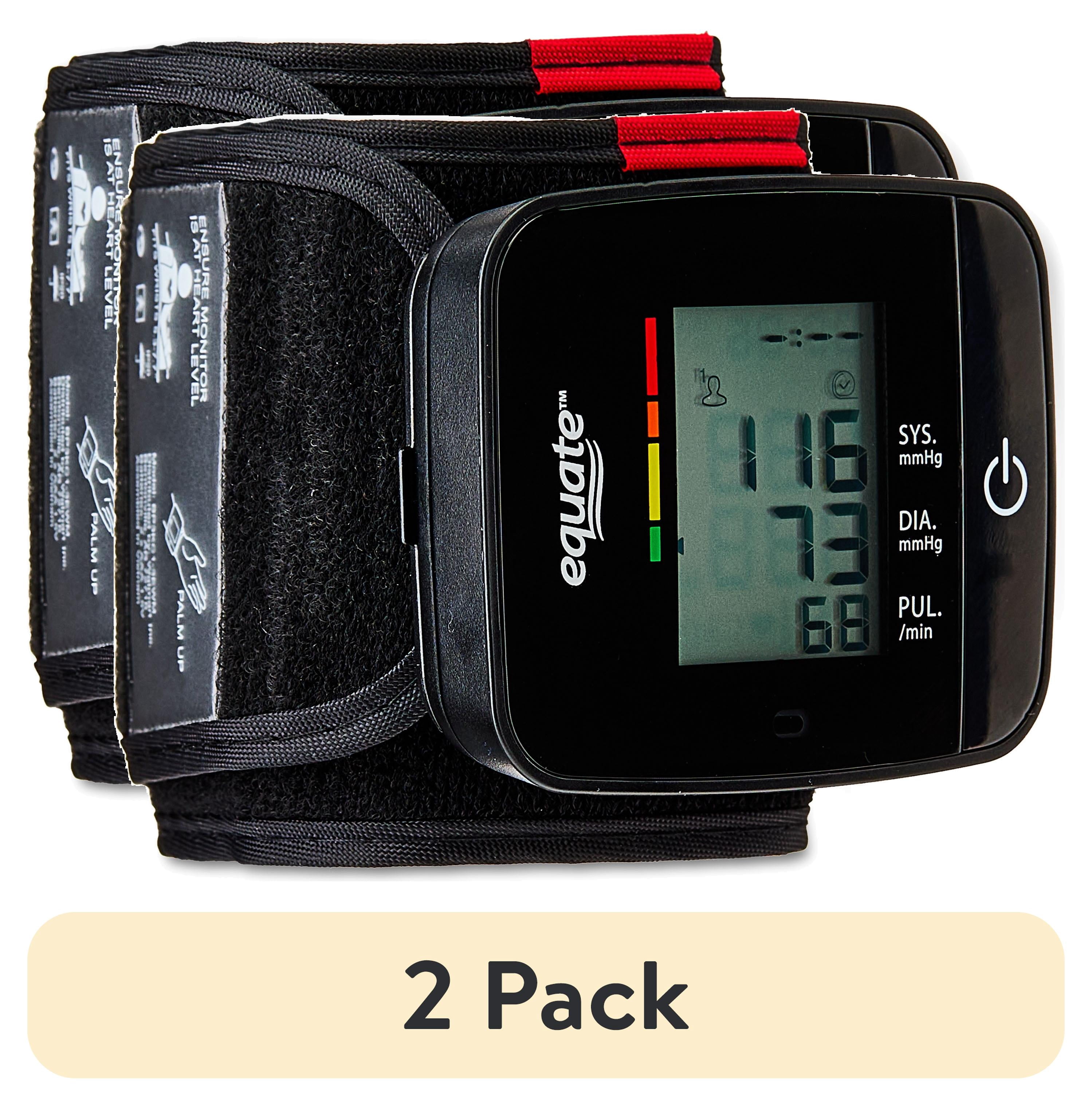 (2 pack) Equate Wrist Blood Pressure Monitor – Irregular Heartbeat Detection