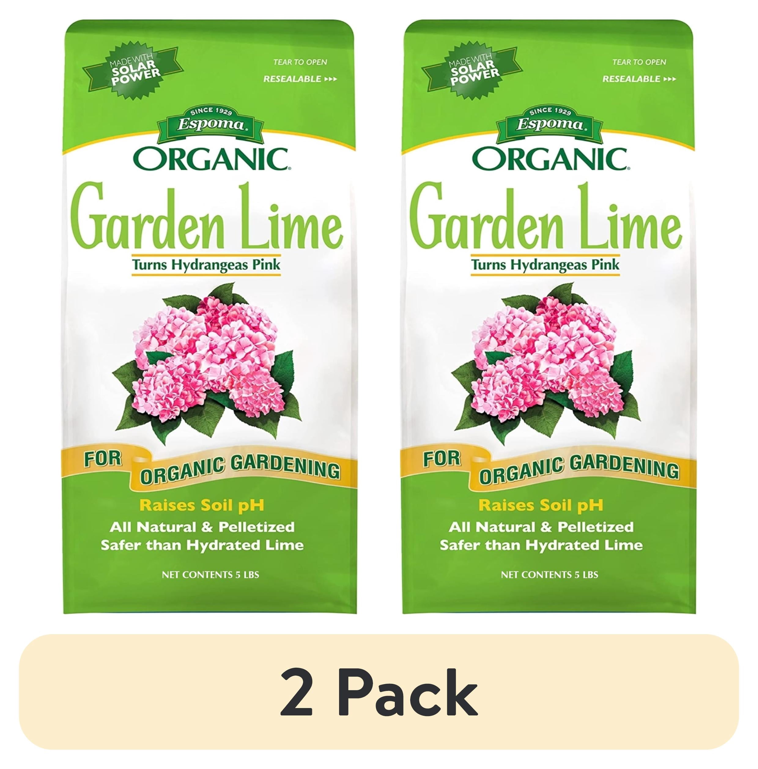 (2 pack) Espoma Organic Garden Lime 5 lb Fertilizer - Covers 135 sq ft