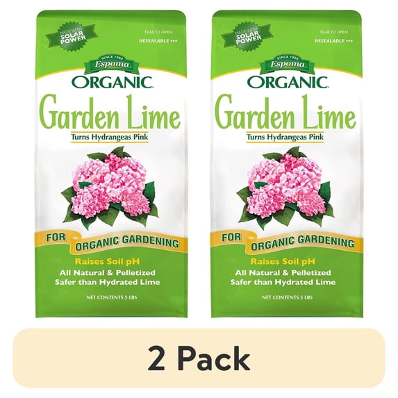 (2 pack) Espoma Organic Garden Lime 5 lb Fertilizer - Covers 135 sq ft