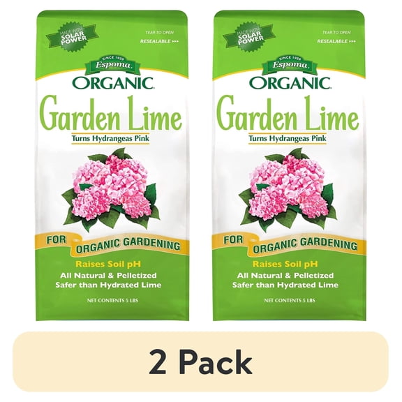 (2 pack) Espoma Organic Garden Lime 5 lb Fertilizer - Covers 135 sq ft