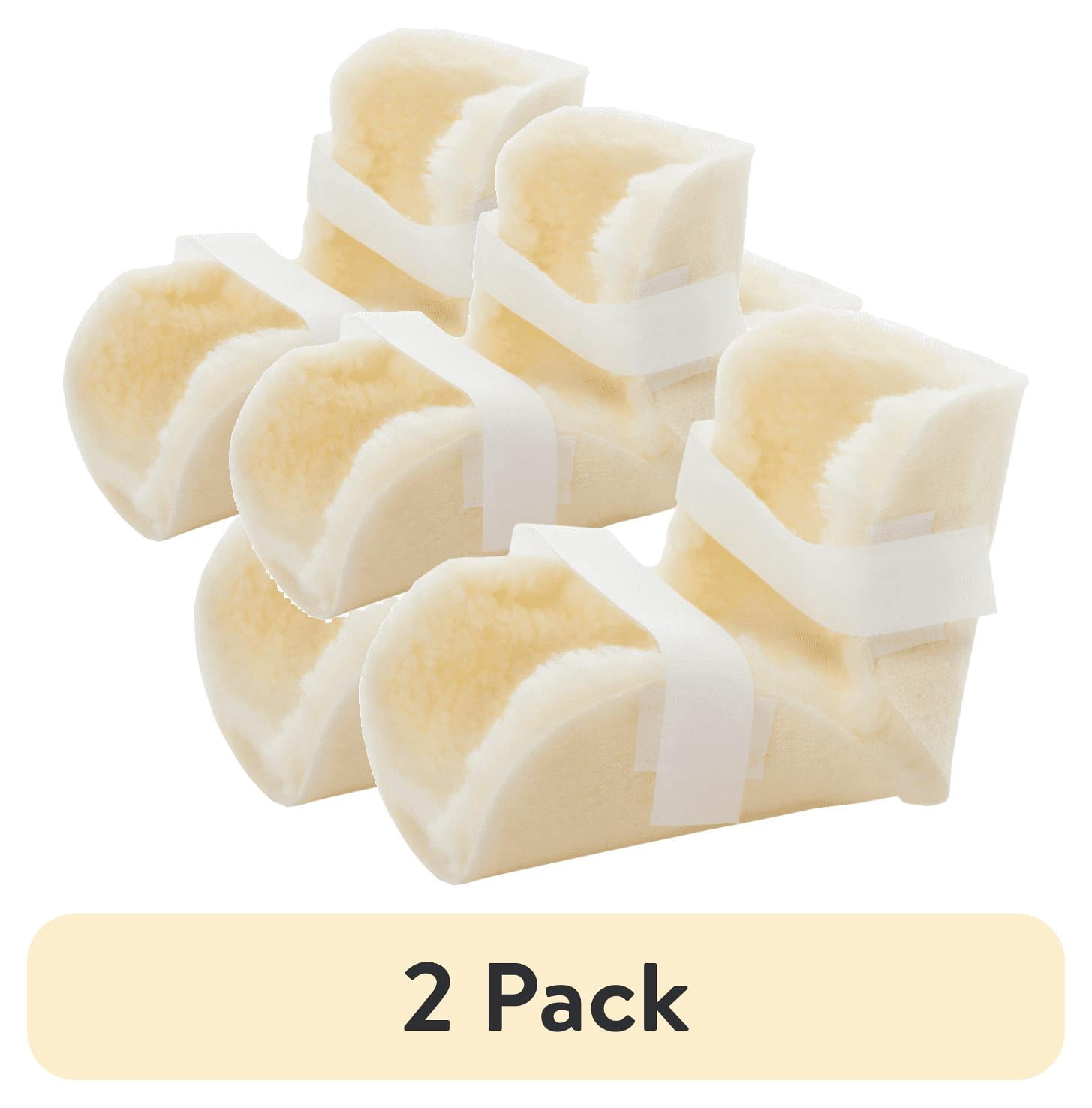 (2 pack) Essential Medical Supply Sheepette Synthetic Sheepskin Soft Elbow Protectors, Universal Fit