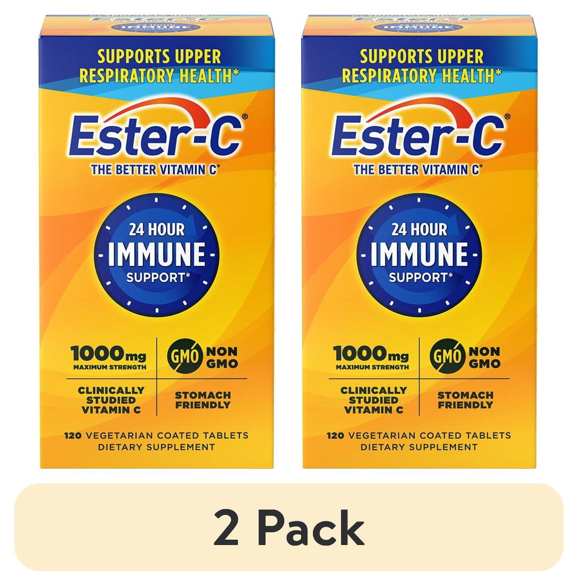(2 pack) Ester-C Vitamin C, Immune Support Tablets, 1000 Mg, 120 Ct