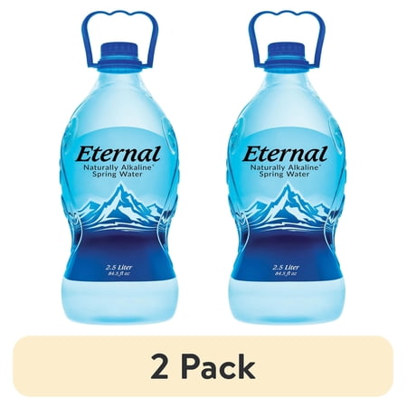 (2 pack) Eternal Naturally Alkaline Spring Water 2.5 Liter