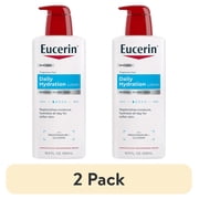 2 pack Eucerin Daily Hydration Body Lotion, Unscented Body Lotion, 16.9 fl oz Pump Bottle