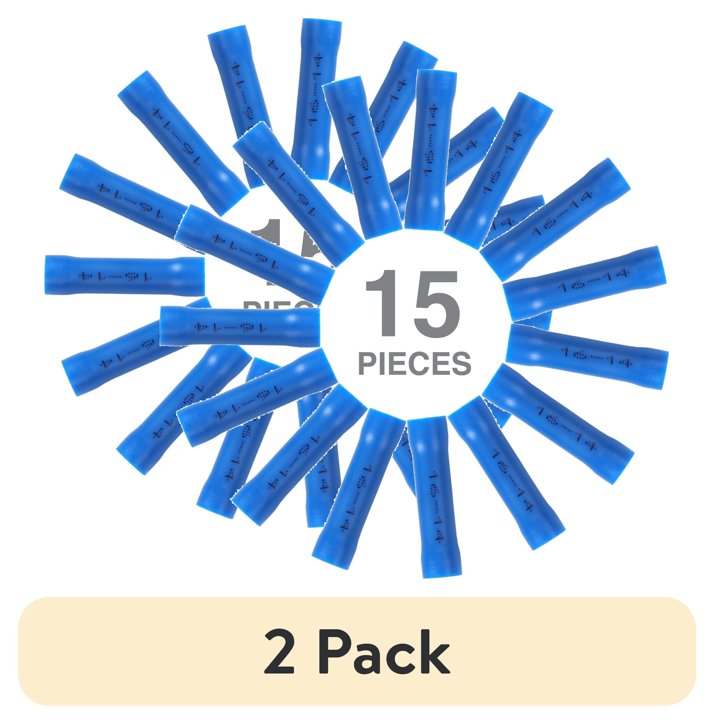 (2 pack) Ever Start 15-Piece Heat Shrink Splice Connectors, Blue, Model 5113