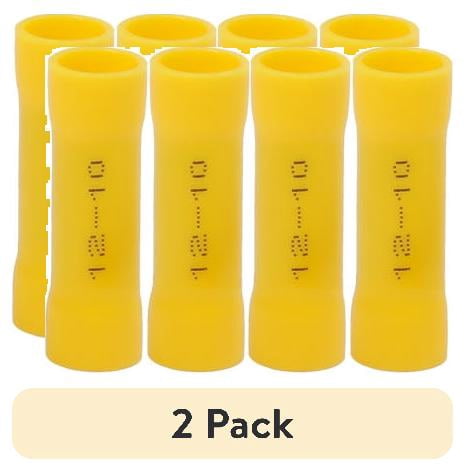 (2 pack) Ever Start 25-Piece Splice Connectors, Fits 12-10 Gauge for Cars or Trucks, Model 5116, Yellow, UL