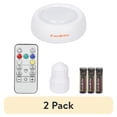 thumbnail image 1 of (2 pack) EverBrite Wire-Free Multi-Color LED Light, 80-Lumens, Frosted Cover, Remote Control, Socket Mount, E26, 1 of 15