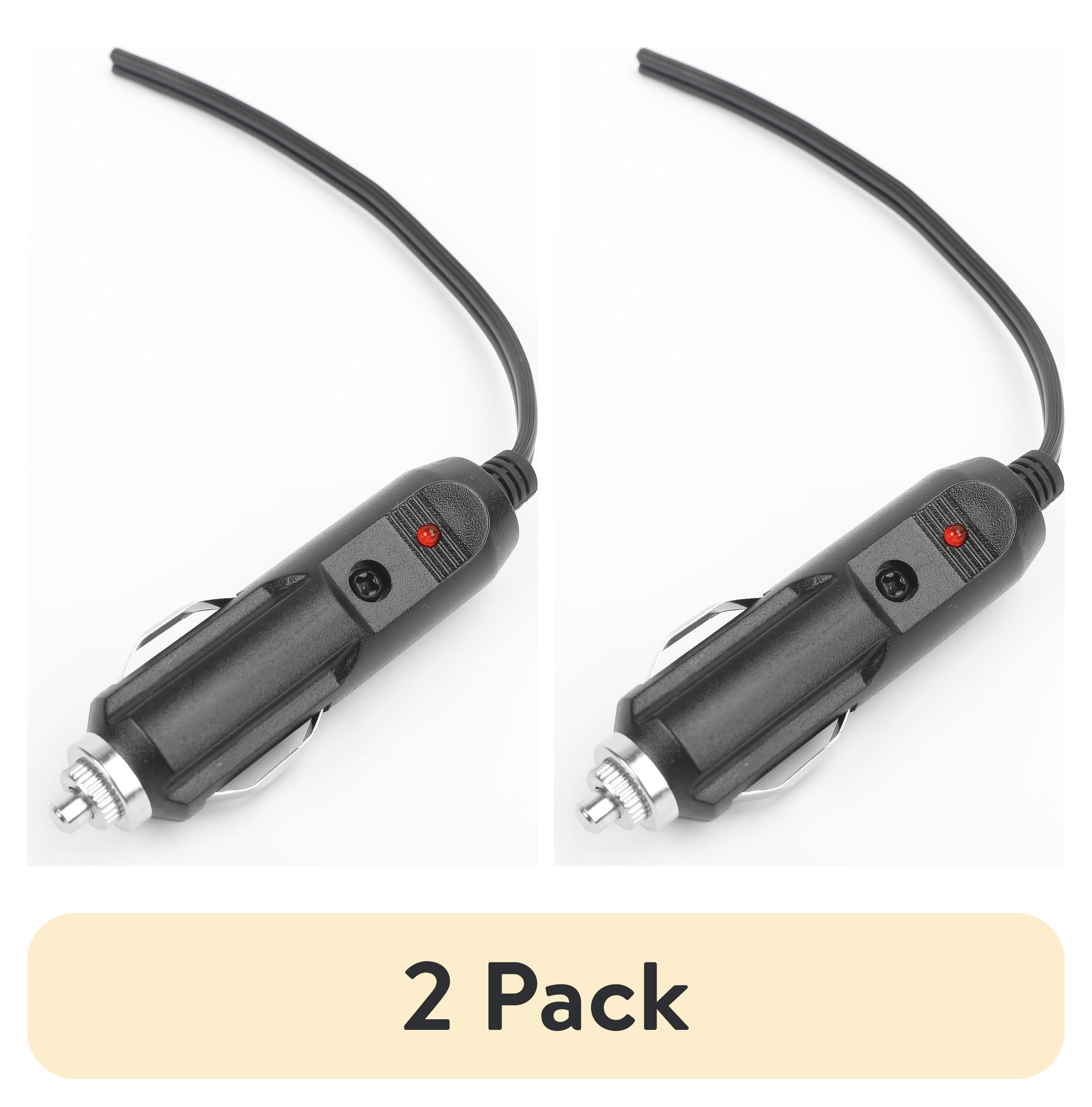 (2 pack) EverStart 12V Accessory Plug, Black, Automotive Electrical Tool