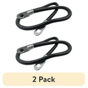 2 pack EverStart 24 inch 4-Gauge Top Post Battery Cable, Switch to Starter, 100% Copper Conductor